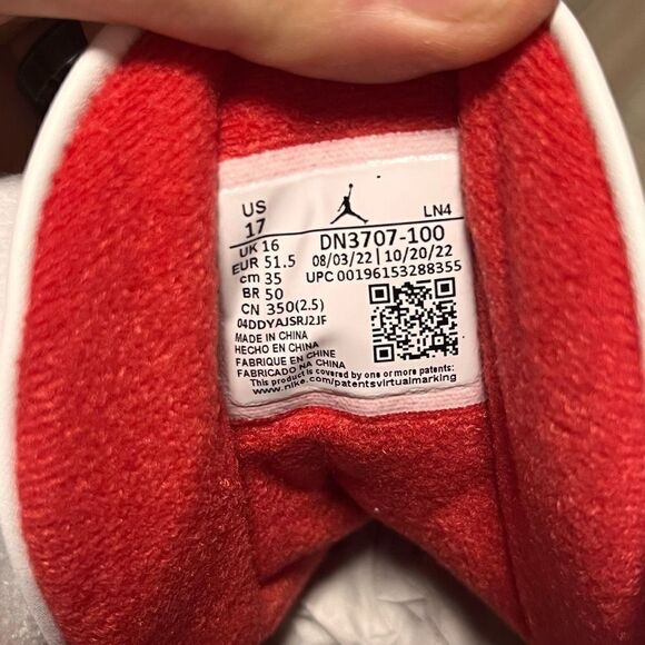 NIKE AIR JORDAN 3 RETRO REIMAGINED SIZE 17 WHITE CEMENT NWOB DN3707-100 SHOES DS - Picture 8 of 9